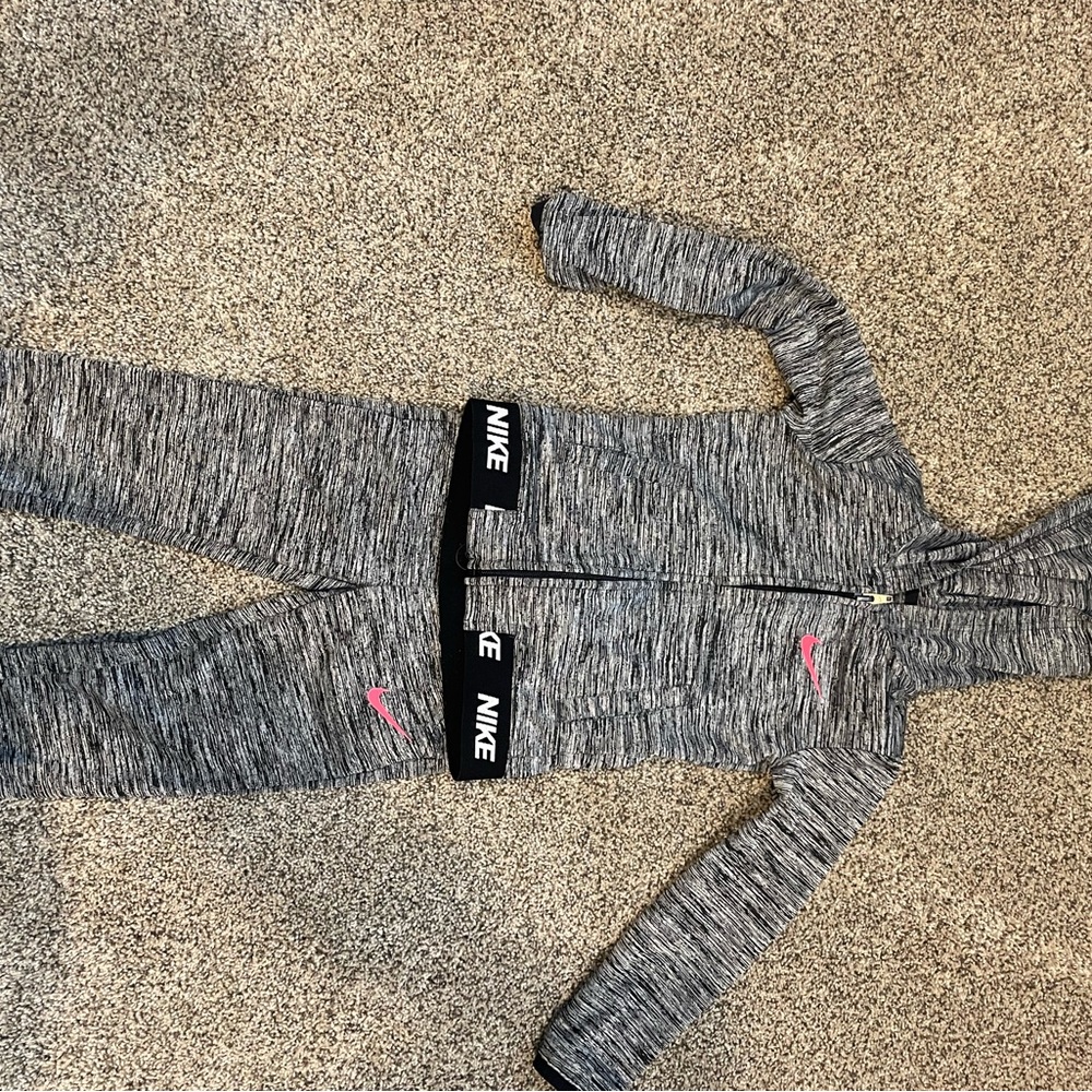 Nike Gray and Pink Tracksuit